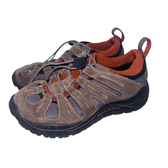 Merrell Chameleon STRETCH Youth Hiking Trail Casual Shoes Size 13 Brown Suede - Picture 3 of 12